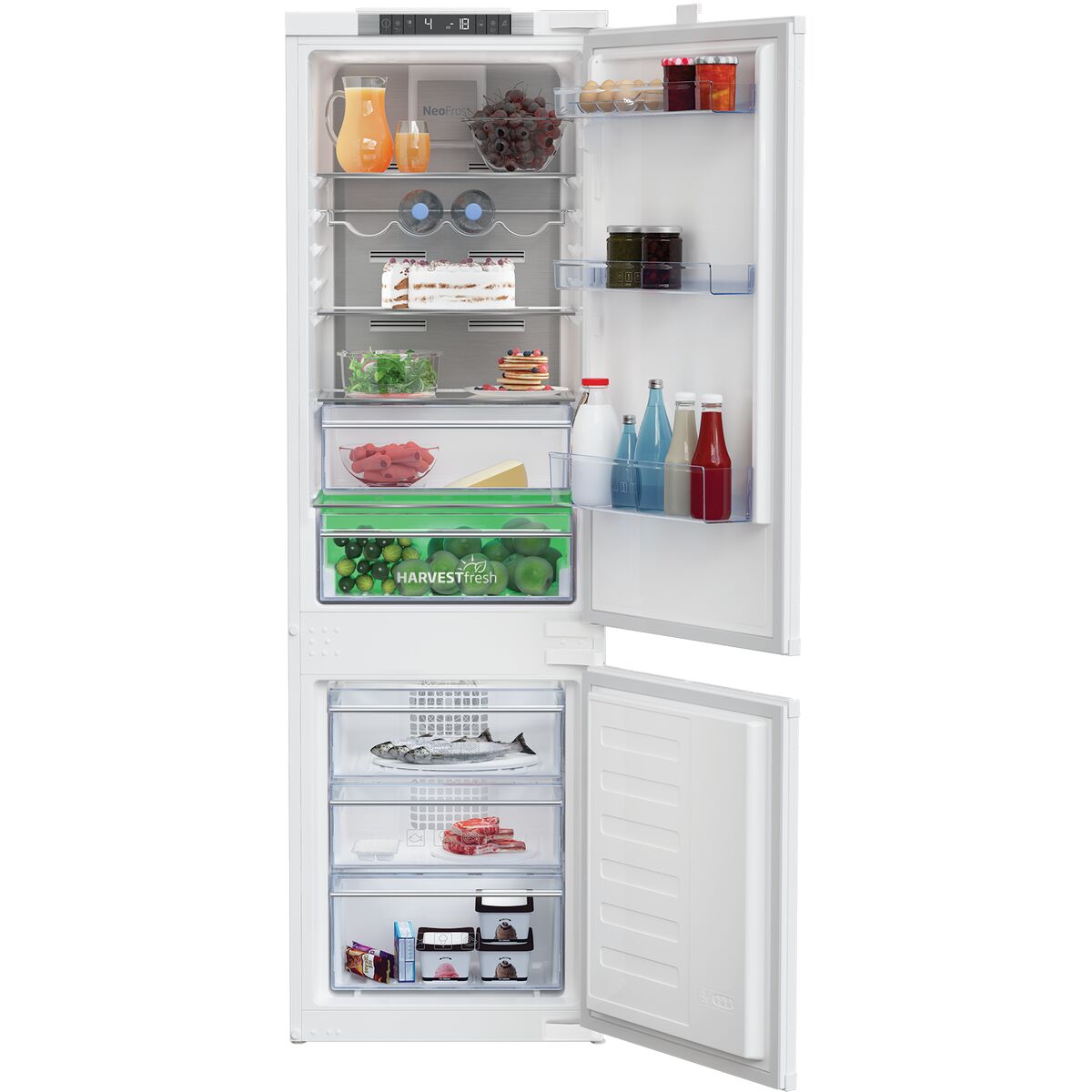 BEKO BCNA275E4SN Biała lodówka typu Combi