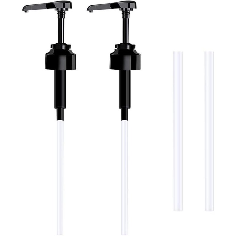 Zestaw 2 5-litrowych pustych butelek z pompką dozującą (czarny), plastikowa pusta butelka wielokrotnego użytku 38 cm, zamiennik do pojemników Ace