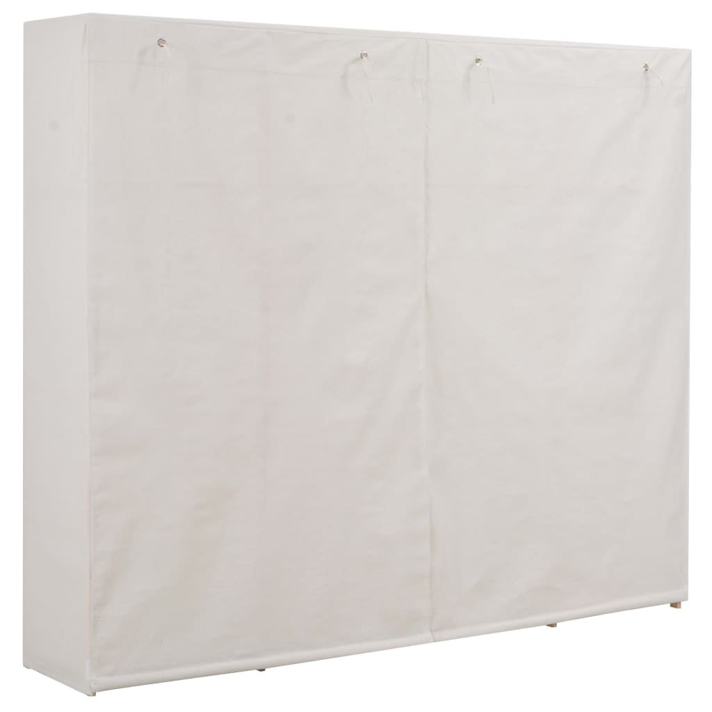 vidaXL Szafa 200x40x170 cm Biała tkanina