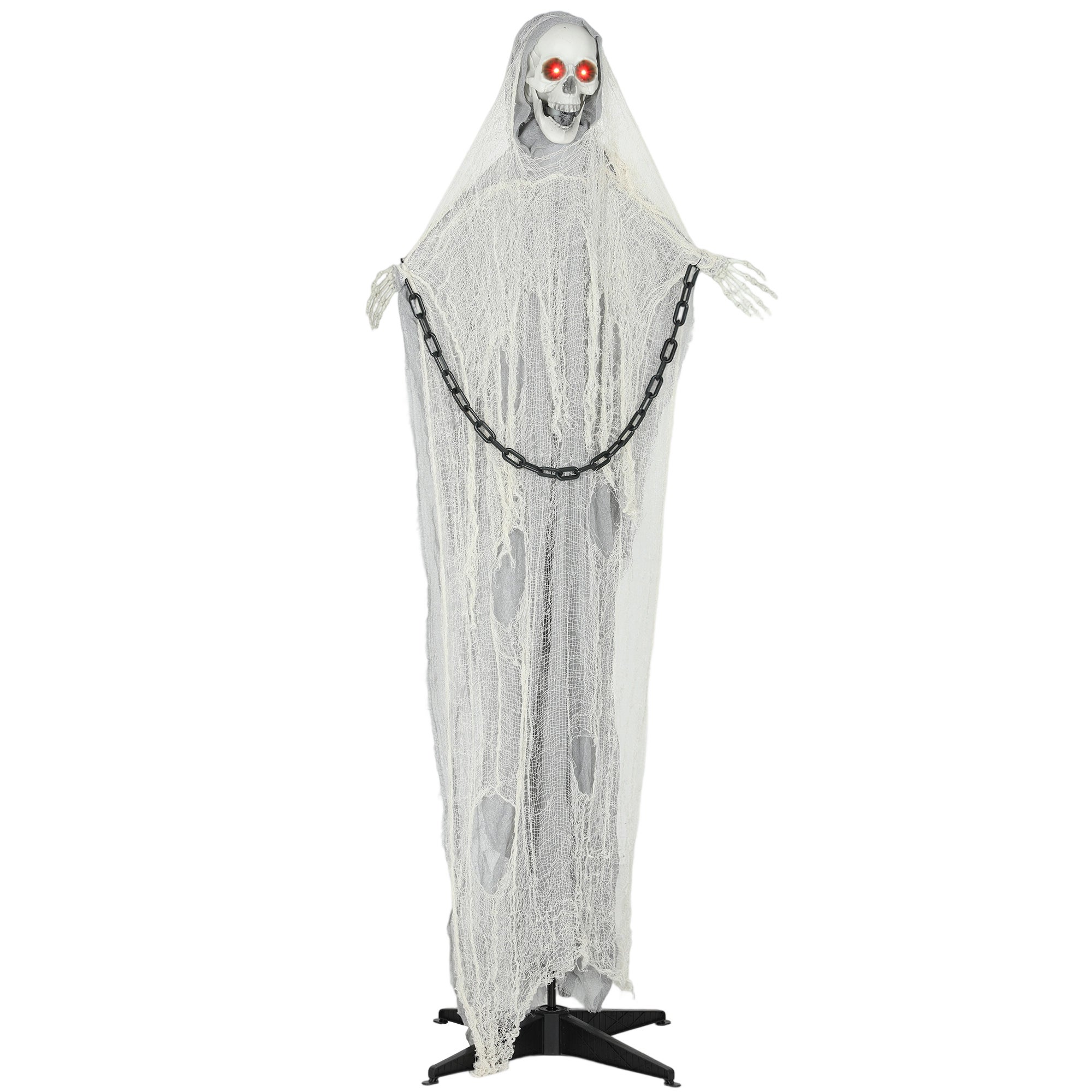 Dekoracja na Halloween Animowany Ponury Żniwiarz 183 cm Na Zewnątrz