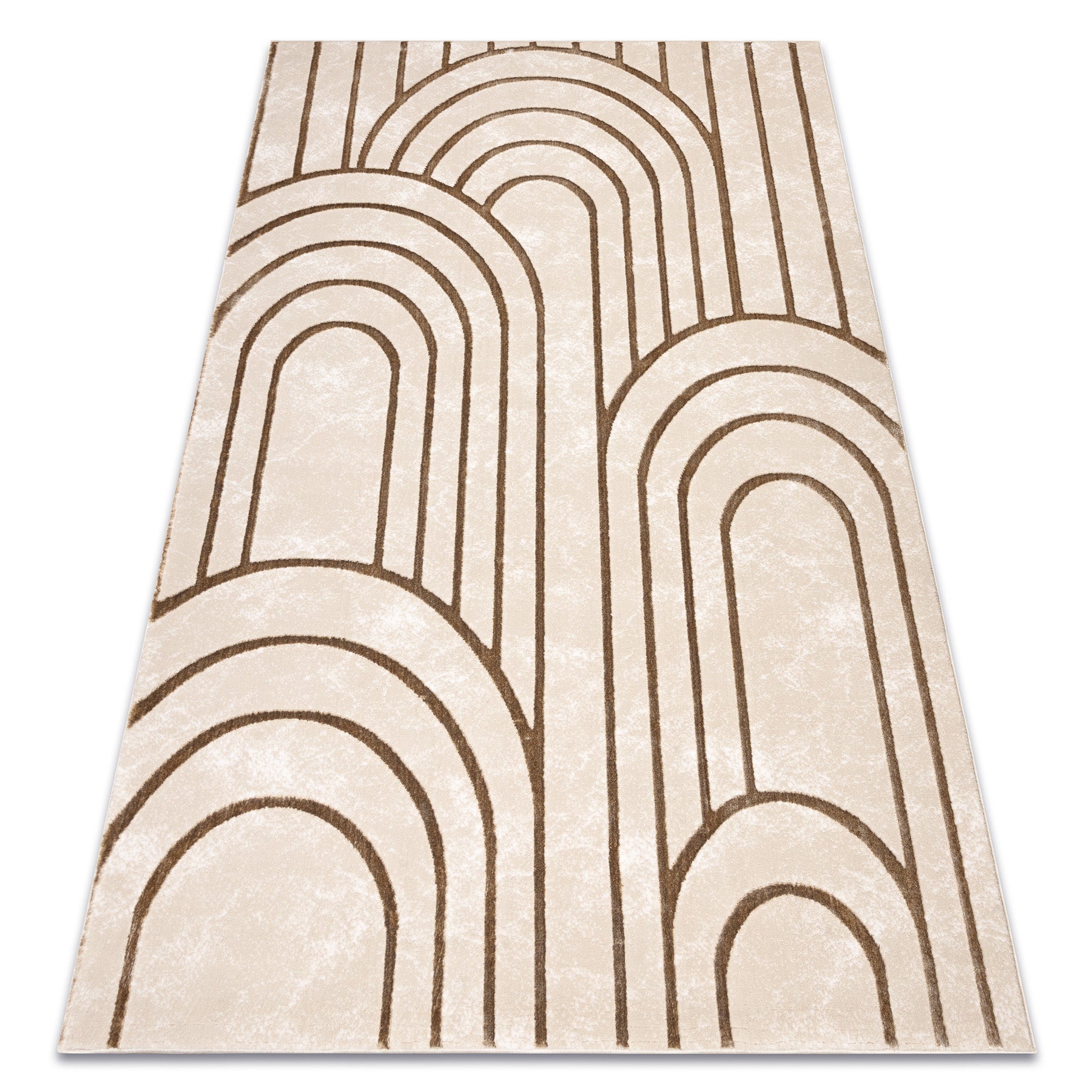 Dywan ALLURE 5756 Geometryczny - Strukturalny, stylowy, glamour beż 140x190 cm