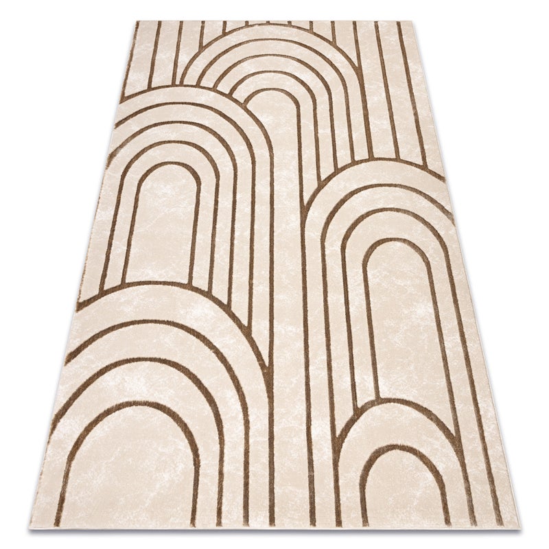 Dywan ALLURE 5756 Geometryczny - Strukturalny, stylowy, glamour beż 140x190 cm