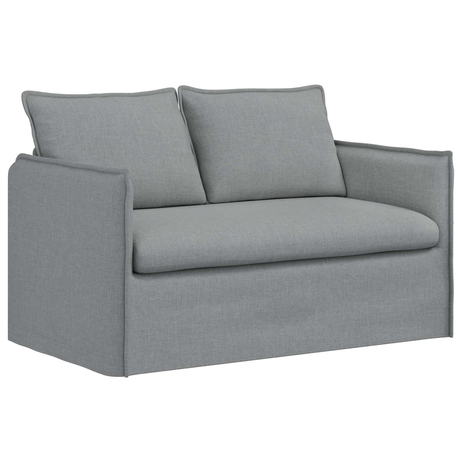 Sofa Jasnoszary 136 x 82 x 85 cm tkanina