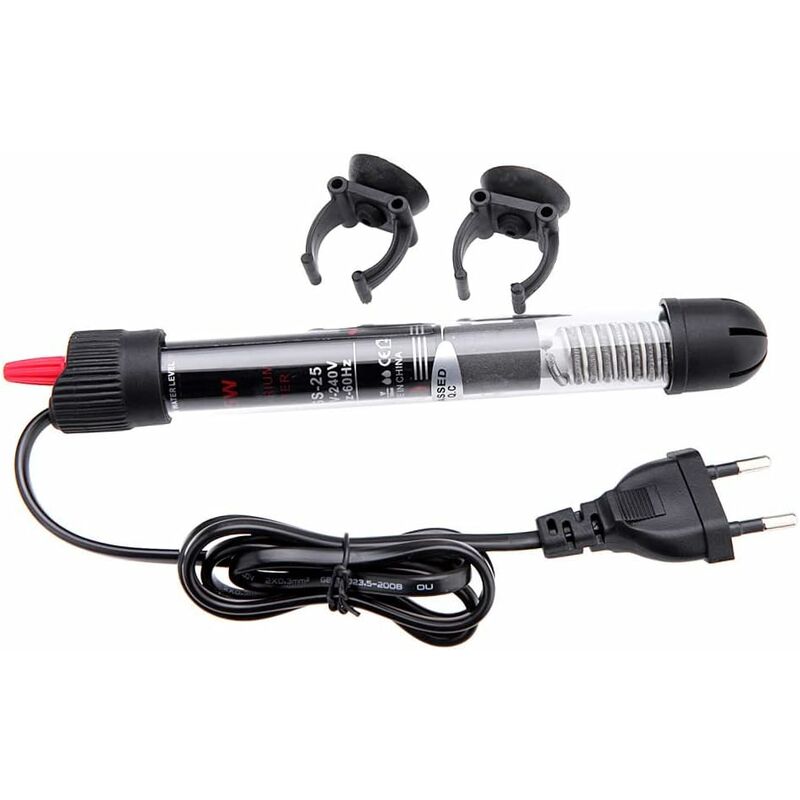 Grzałka do akwarium 25 W, pręt grzewczy, miniaturowa grzałka do akwarium, stała temperatura do akwarium, zanurzalny pręt grzałki do wody, do szkła akw