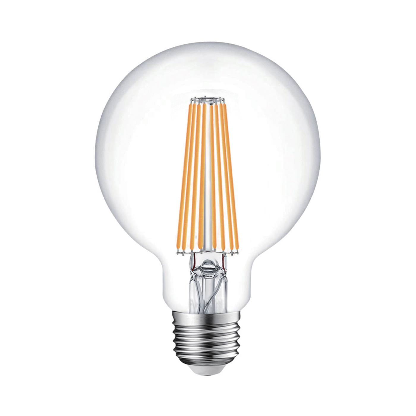 Alcapower Żarówka LED Globo G95 Filament Przezroczysty 15W E27 2500lm 3000K Ciepła Biel - Wysoka Wydajność Klasa C do Oświetlenia