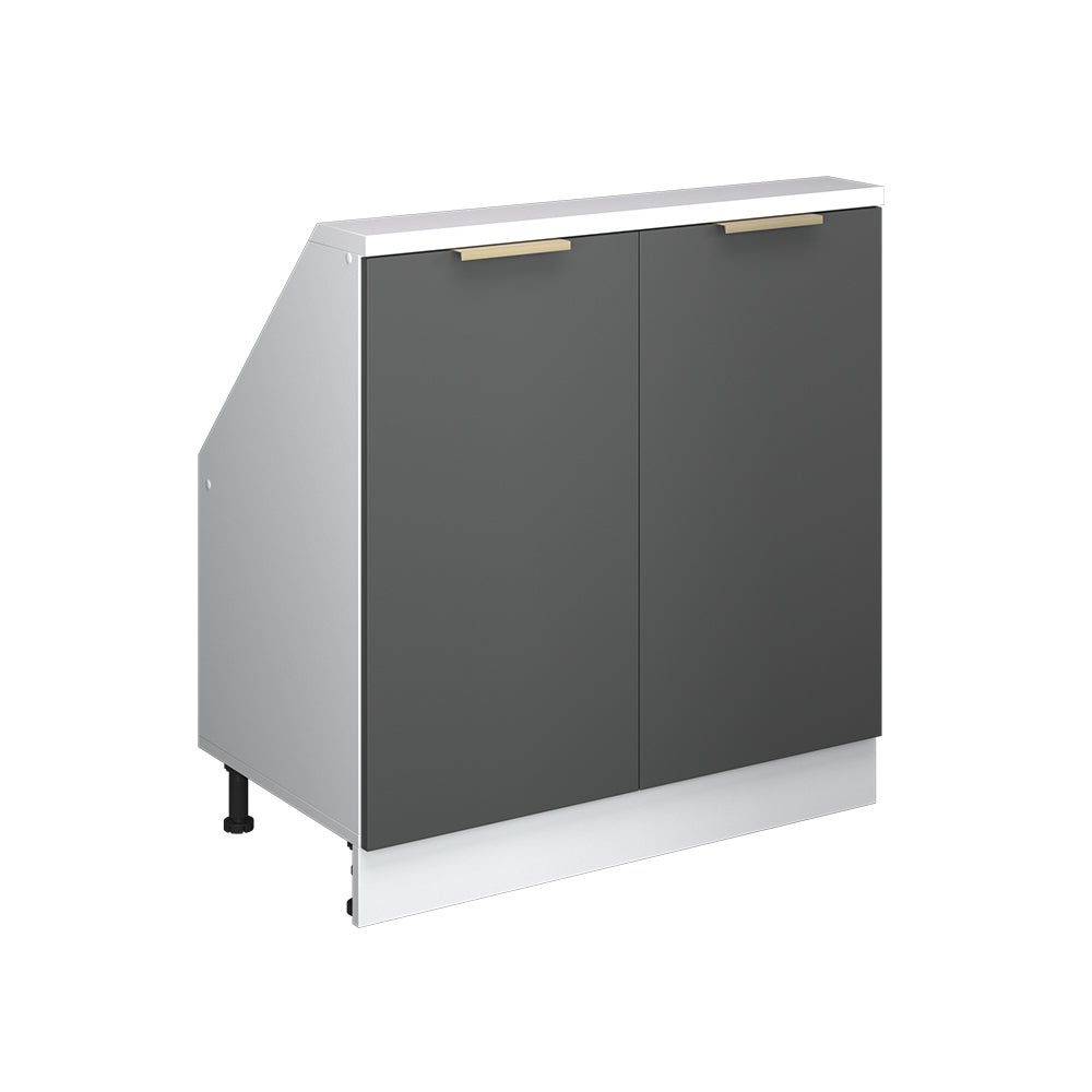 Vicco Szafa skosna Rion, Antracytowo-złoty, 80 x 81.6 cm z 2 drzwiami