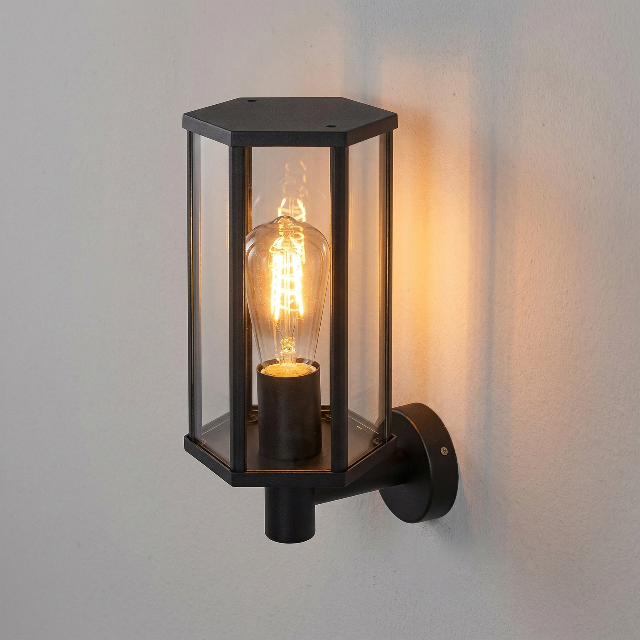 Kinkiet zewnętrzny Dubrovnik czarny 1xE27x40W wym:31x15,5x18cm IP44 Rabalux