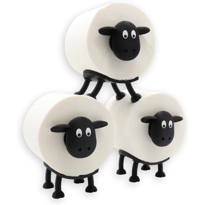 Owca Toaletowa - Uchwyt na papier toaletowy w rolkach - Owca - Uchwyt na papier toaletowy (zestaw 3 szt.)