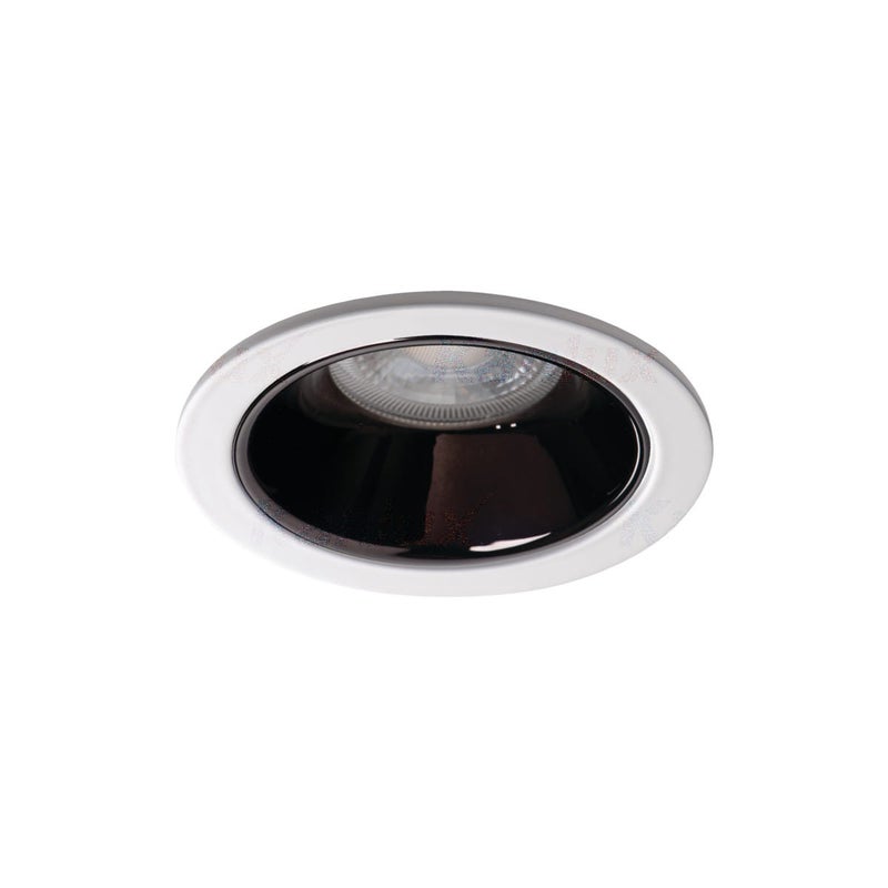 Oprawa sufitowa wpuszczana Glozo biało-czarna 1xGX5.3 / GU10x10W okrągła IP20 wym: 8,9 x 8,9 cm aluminium Kanlux