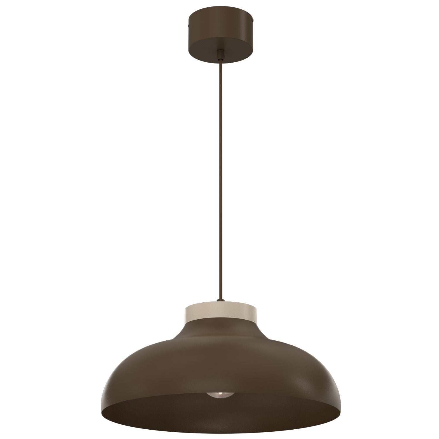Lampa wisząca Basca brązowy 1xE27x15W metal wym:130x40x40cm IP20 Luminex