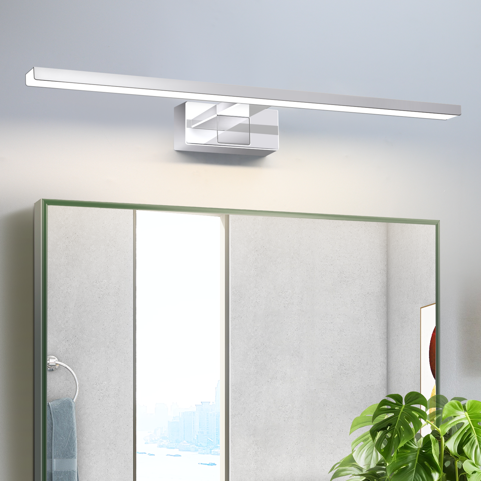 HAWUE Lampa LED do Bad Chrom – 12W, 4000K 60cm
