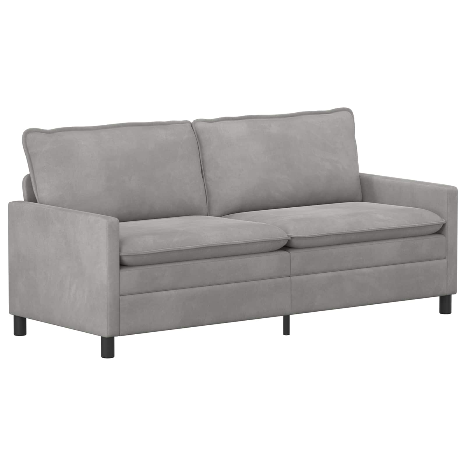 Sofa jasnoszary 196 x 81 x 87,5 cm Welur
