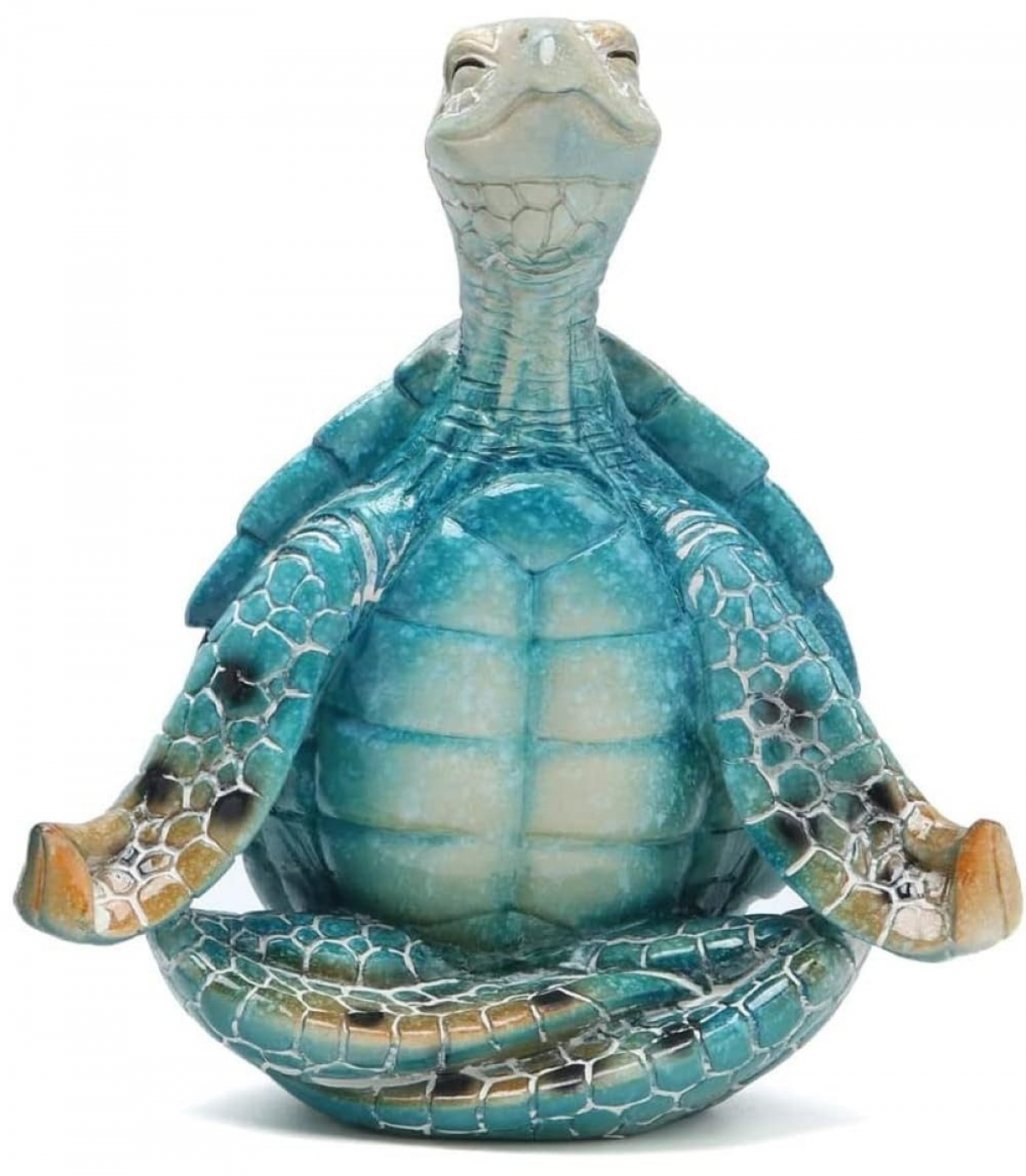 Żółw Morski Statua do Medytacji, Dekoracja Yoga, Statua Ogrodowa, Statua Żółwia do Medytacji, 16*11*8cm