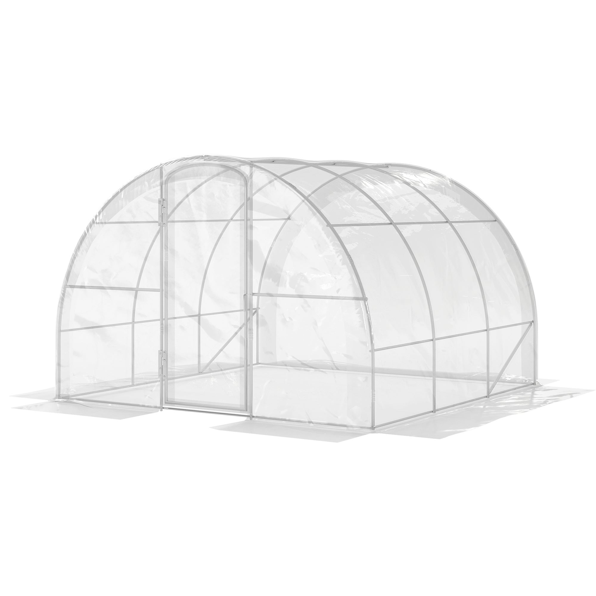 Szklarnia tunelowa 3x3x2m z drzwiami, pokrycie PE 150g/m²