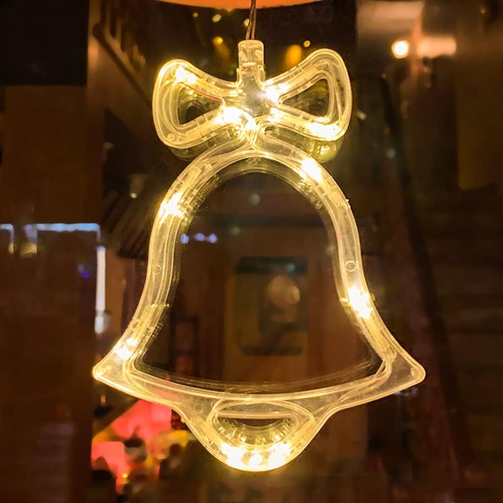 Świąteczna lampka LED Barley z diodami LED zmieniającymi kolor, dekoracja okienna na przyjęcie (dzwonek)