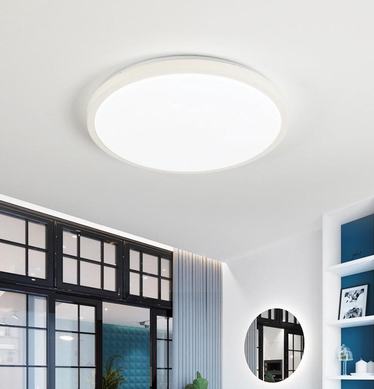 24W ściemnialna lampa sufitowa LED, lampa sufitowa z pilotem, okrągła lampa sufitowa, lampa sufitowa do łazienki, sypialni, salonu, kuchni, korytarza,