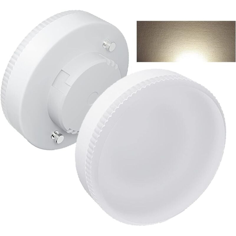 Żarówka LED GX53, 12 W, 4000 K, 1000 lumenów, AC/DC 190–260 V, może zastąpić żarówkę halogenową GX53 o mocy 100 W, opakowanie 2 szt.