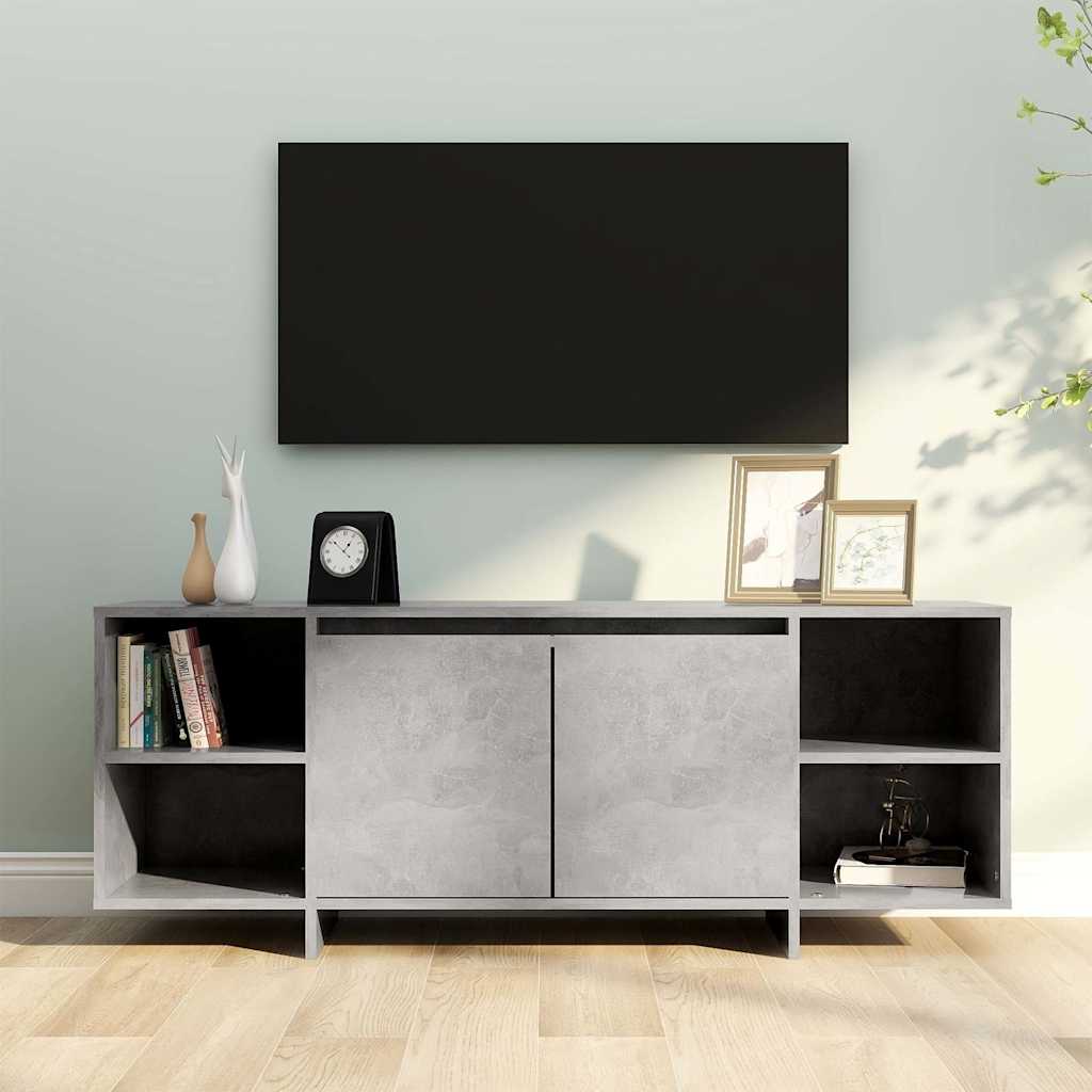 Szafka pod TV, szarość betonu, 130x35x50 cm vidaXL
