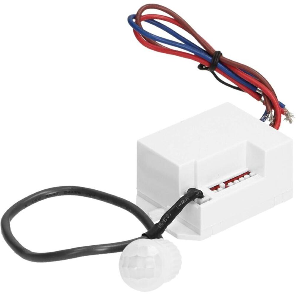 Miniaturowy czujnik ruchu 120°/360° z czujnikiem zmierzchu i timerem. Współpracuje z diodą LED 1 W.