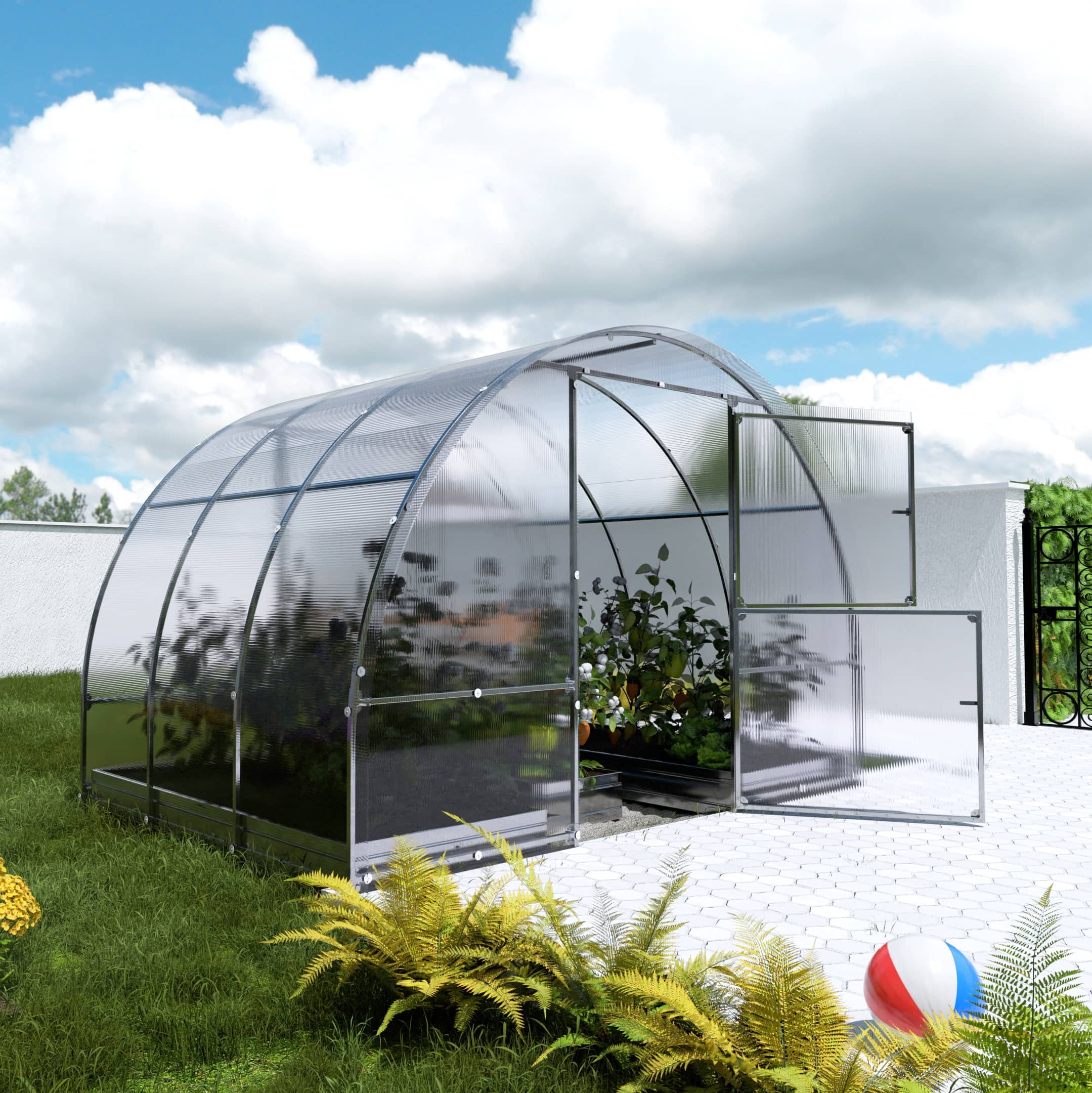Szklarnia KLASIKA EASY 3 x 2 m (6 m²), 4 mm z powłoką z poliwęglanu 1szt.