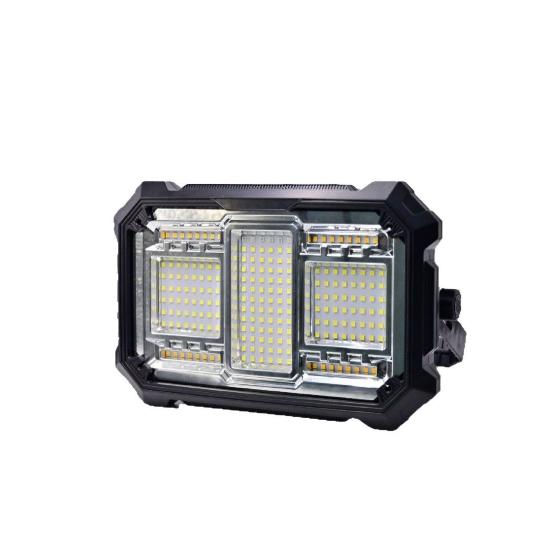 Reflektor LED 6000 mAh z akumulatorem, 5 trybów – lampa robocza z podstawą magnetyczną, do biwakowania, prac na świeżym powietrzu, wędkowania