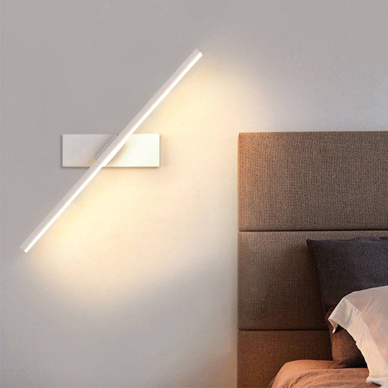 Kinkiet LED 30 cm, kinkiet łazienkowy, oświetlenie lustra, lampka nocna z regulowanym kątem, białe światło 3000 K, biały