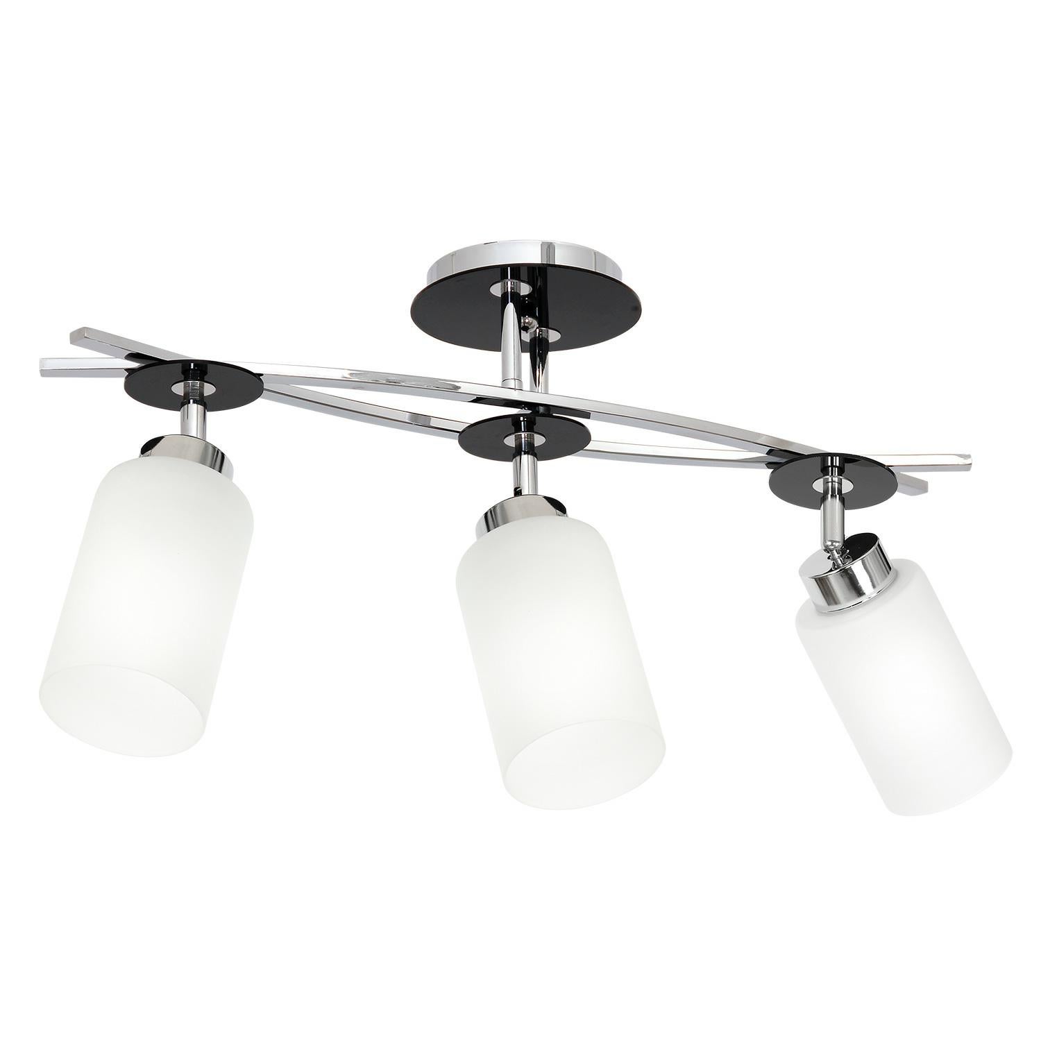 Lampa wisząca Tokio chromowana biała-czarna 3xE27x15W metal wym:31x60x14cm IP20 Luminex