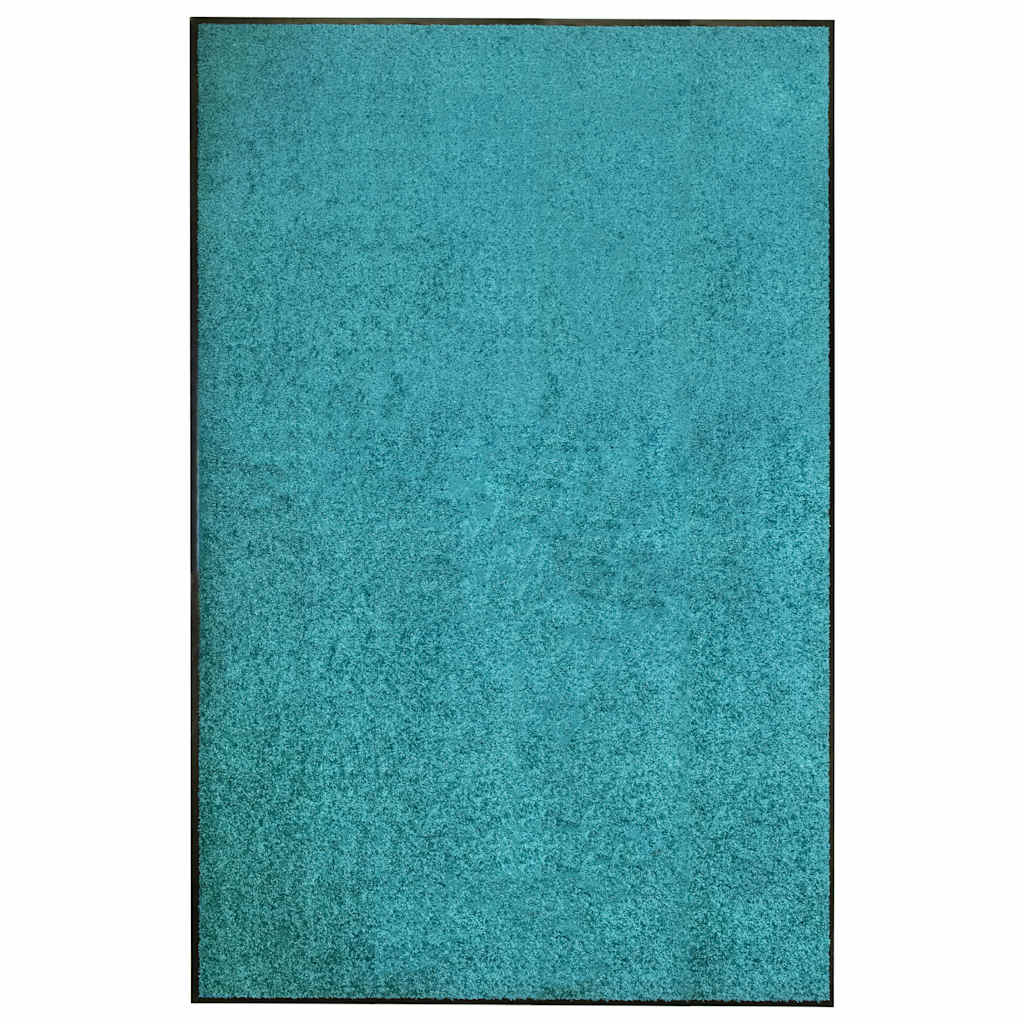 Wycieraczka Tuftowana 120x180 cm Cyjan Antypoślizgowa Zmywalna do Domu