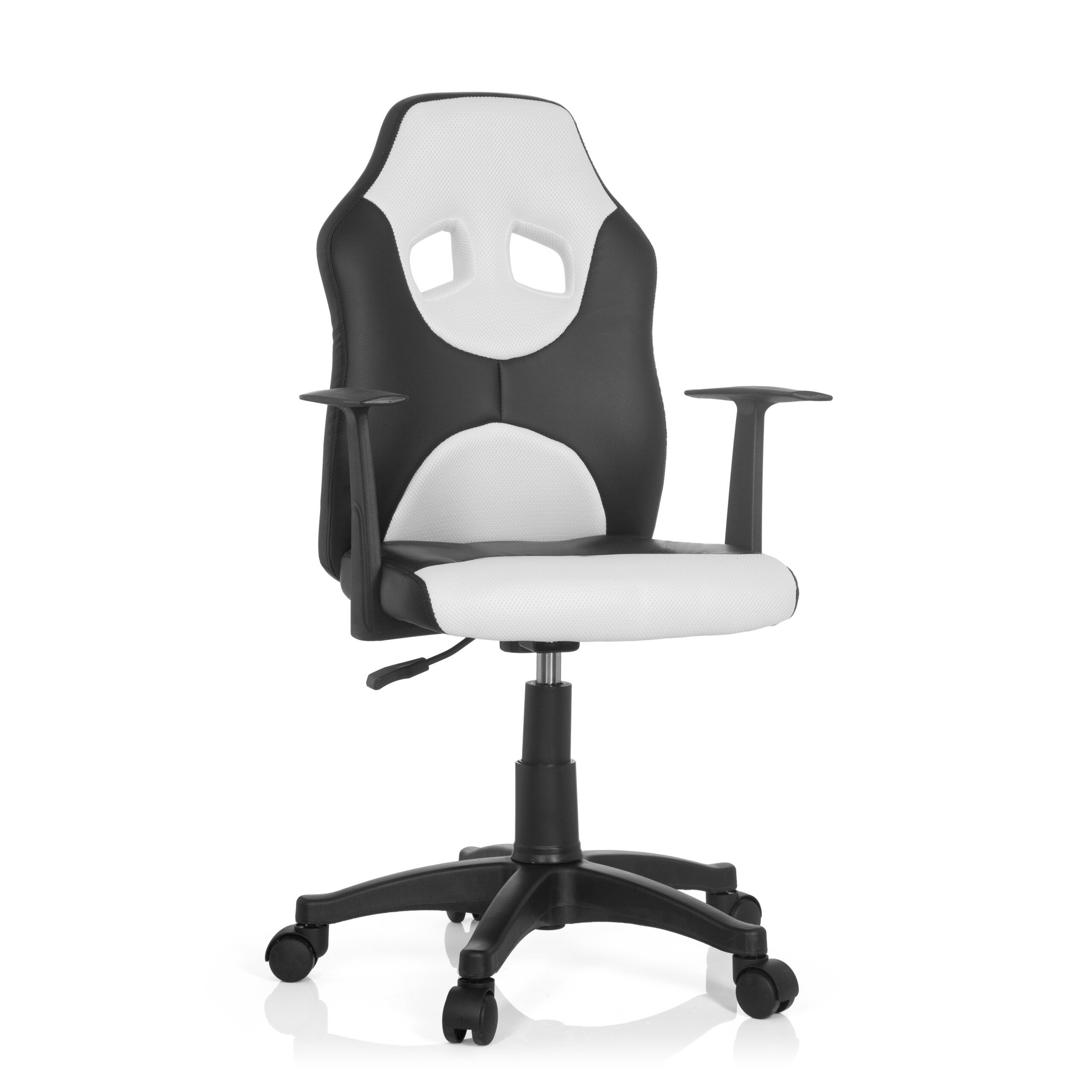 Krzesło obrotowe dla dzieci KID GAME AL Czarny / biały hjh OFFICE