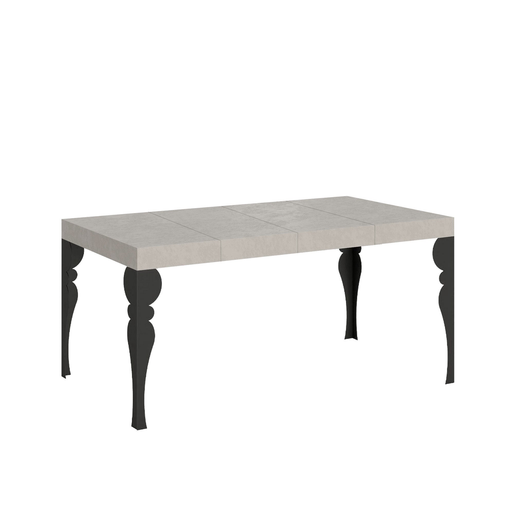Stół rozkładany Paxon Premium Cashmere 120/380x90 cm z nogami w kolorze antracytowym