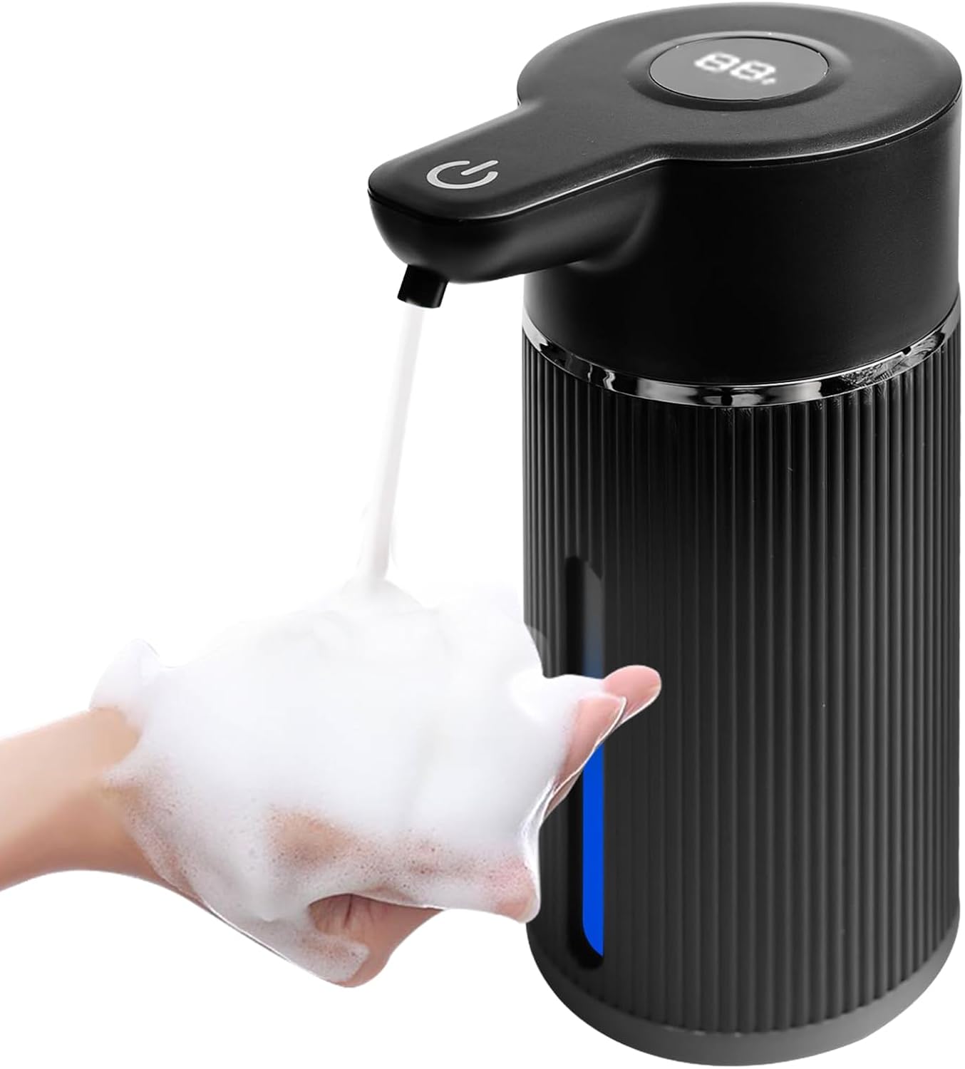 Automatyczny dozownik mydła - 420 ml - Montaż na ścianie - Z 4 regulowanymi poziomami - Czujnik podczerwieni IPX6 - Ładowanie przez USB