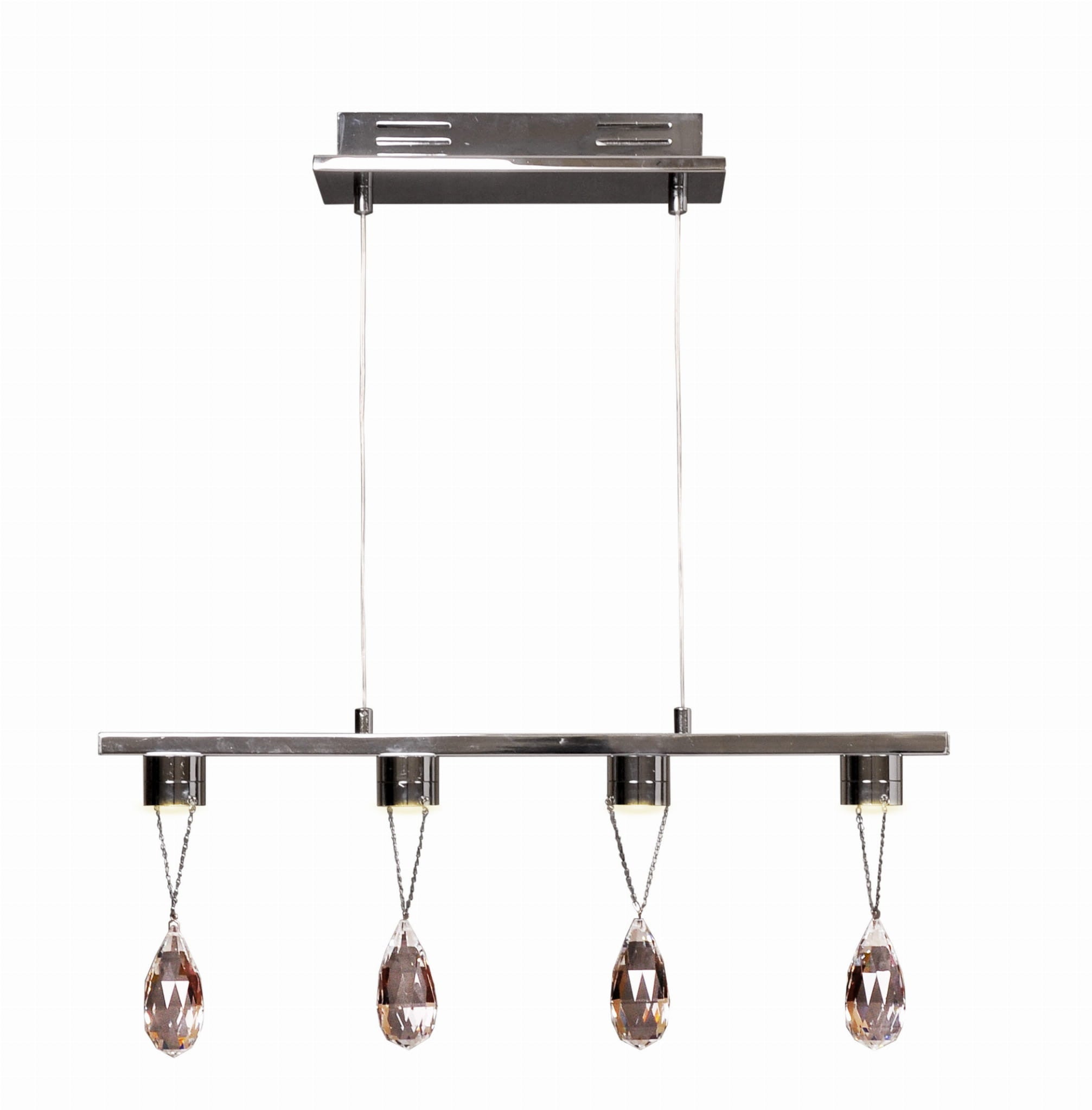 Lampa wisząca Prisma chromowana LED 3W wym: 100 x 58 x 9 cm kryształ Candellux