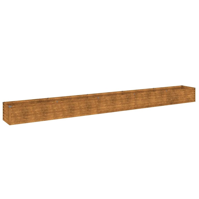 Podwyższona grządka ogrodowa 482x50x36 cm, stal Corten