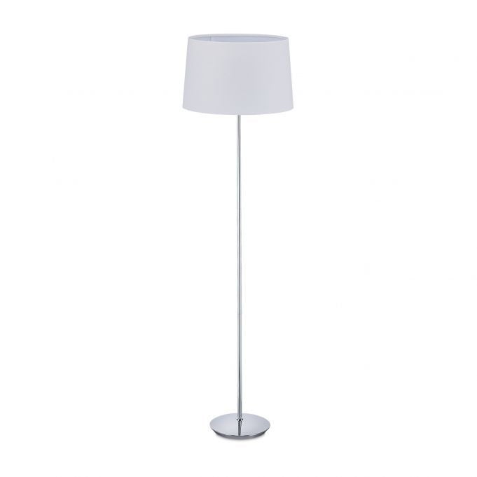 Lampa podłogowa z kloszem z tkaniny