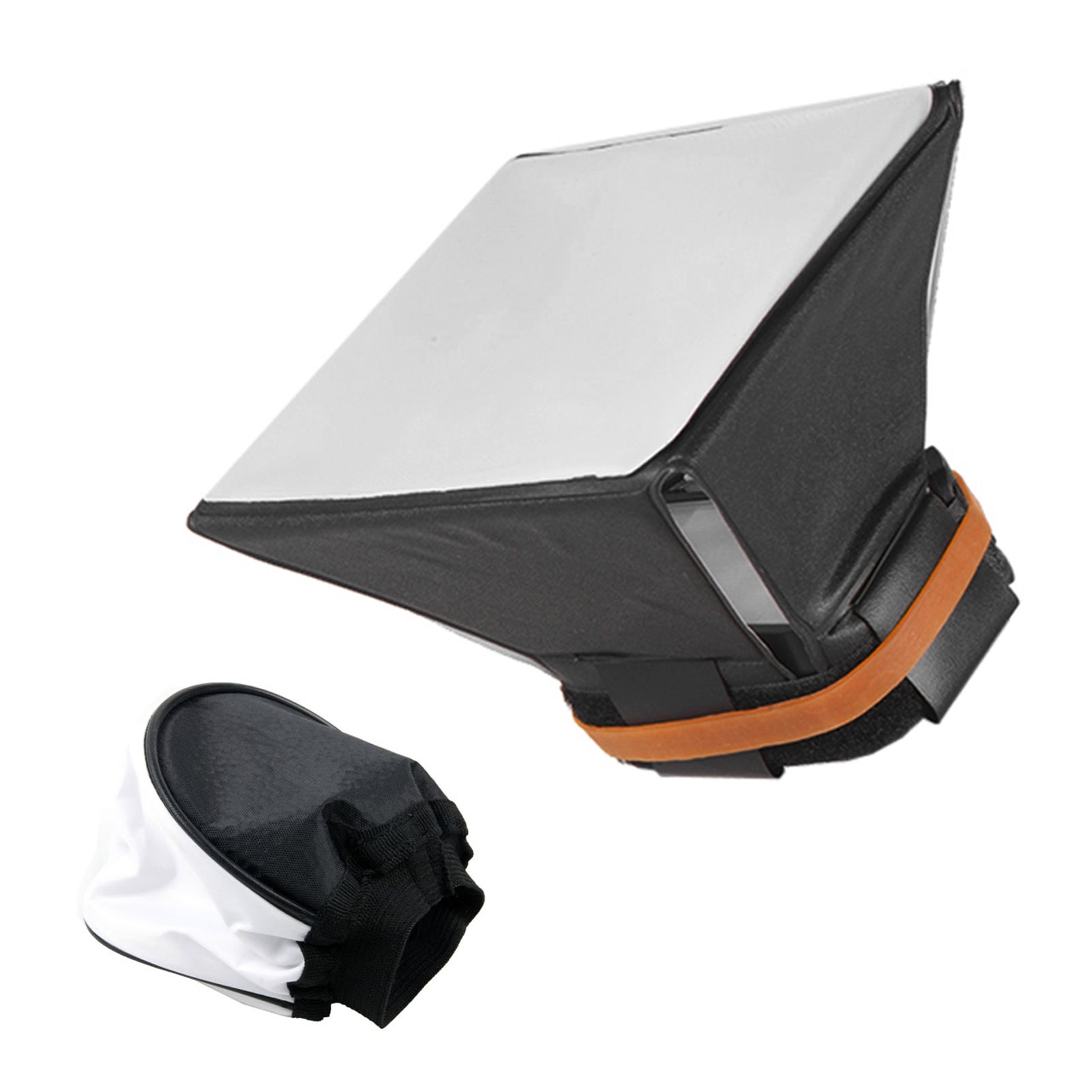 Przenośna lampa błyskowa Mini Softbox + uniwersalny materiałowy dyfuzor odbijający światło do Canon Nikon Olympus Pentax Sony DSLR Speedlite