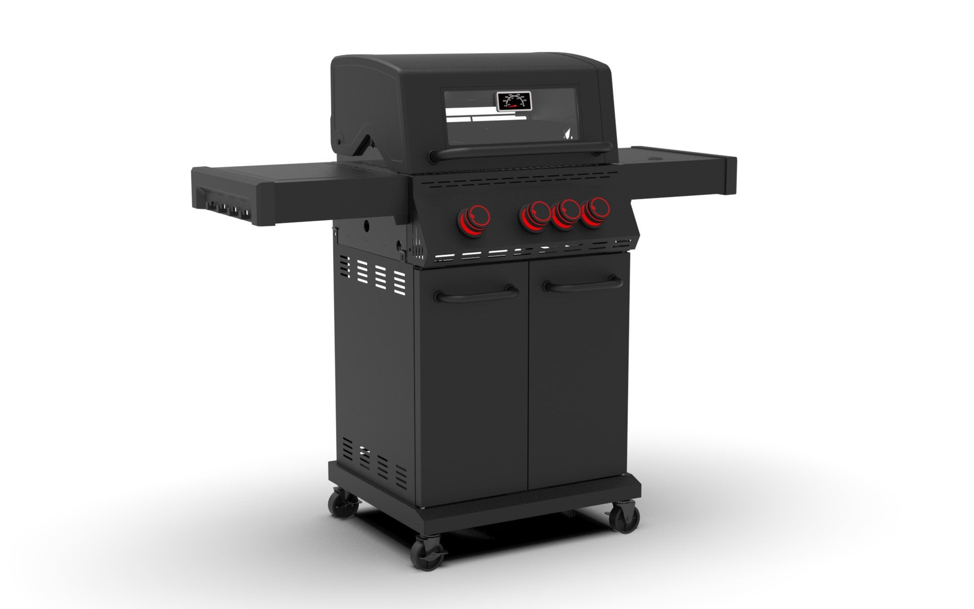 Grill gazowy BLACK 3.1 COOK z żeliwem i POKROWCEM - 15485