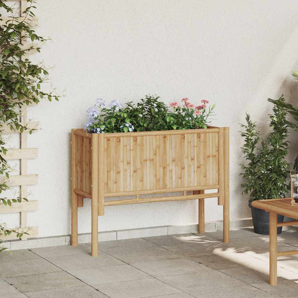Podniesiony grządka Brązowy 90 x 35 x 70 cm Bambus vidaXL