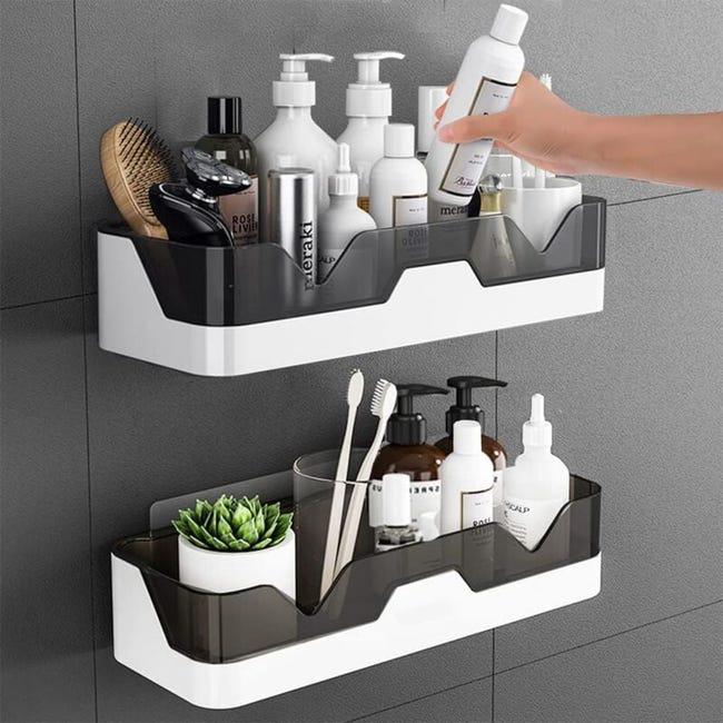 Zestaw 2 koszyków prysznicowych, półka prysznicowa, półka łazienkowa bez wiercenia, wspornik łazienkowy (SKU produktu: 94940047 | SKU oferty: lehuamwj