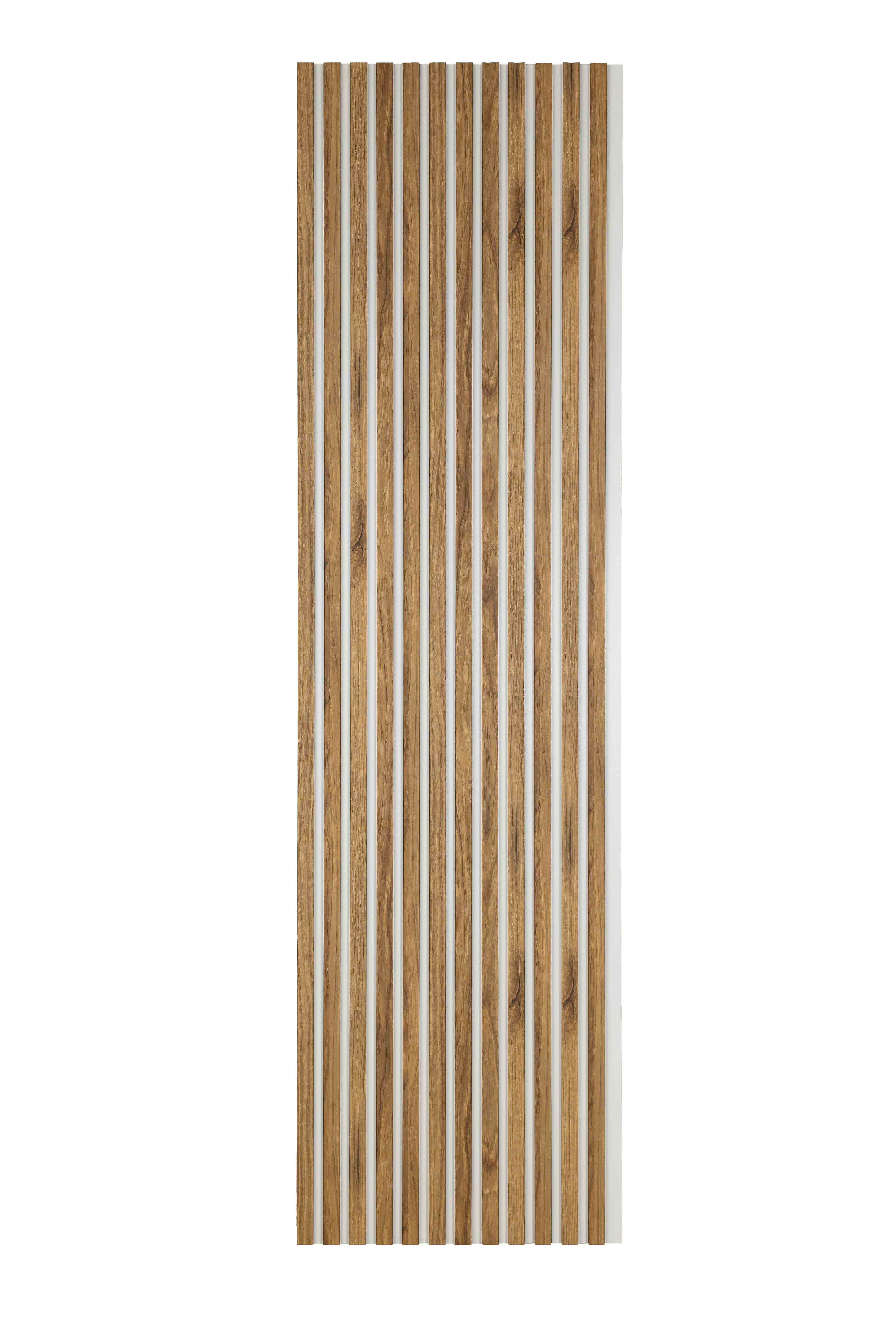 Lamele Ścienne na Białej Płycie SunWood 275x55cm Panele Dekoracyjne Dąb Catania 1 szt.