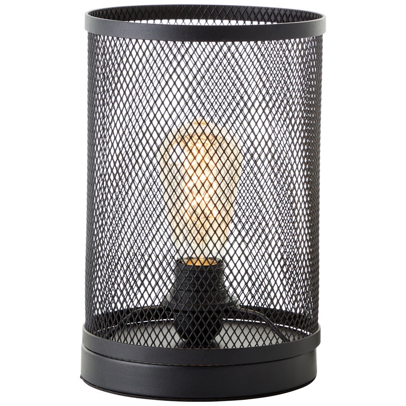 Brilliant Maze lampa stołowa 18cm czarny korund czarny aluminium 1x A60, E27, 60 W