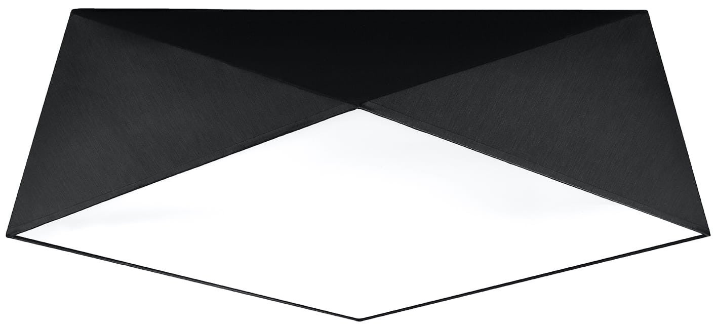 Lampa sufitowa plafon HEXA 45 czarny Sollux Lighting SL.0693