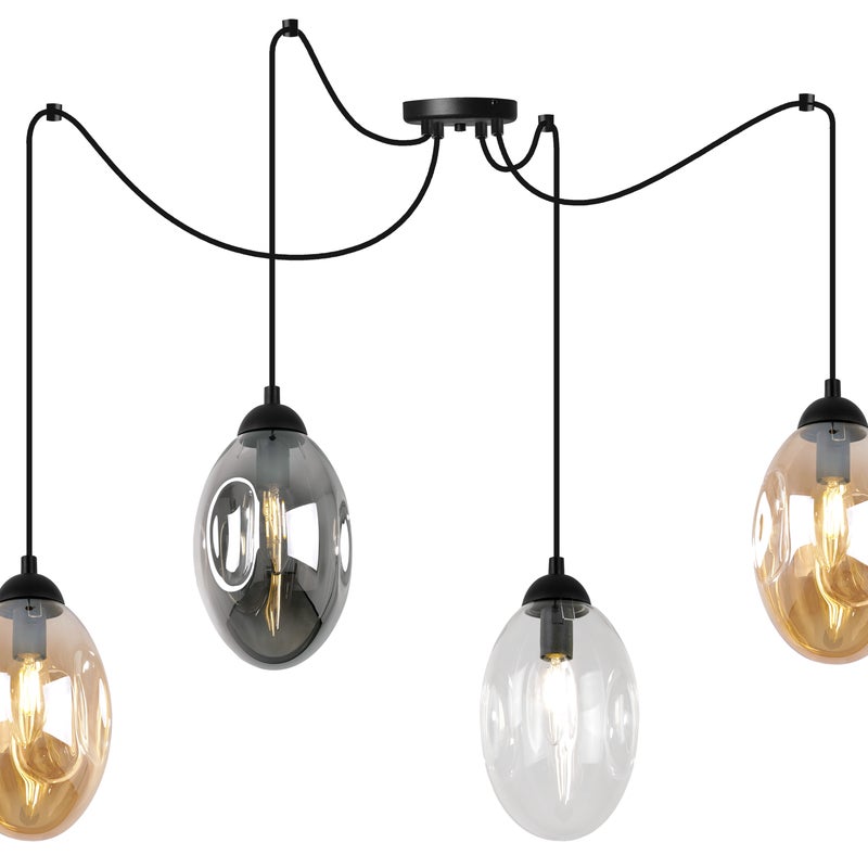 Lampa sufitowa wisząca Light Home LH Vigo Spider 4x E14 60W multikolor