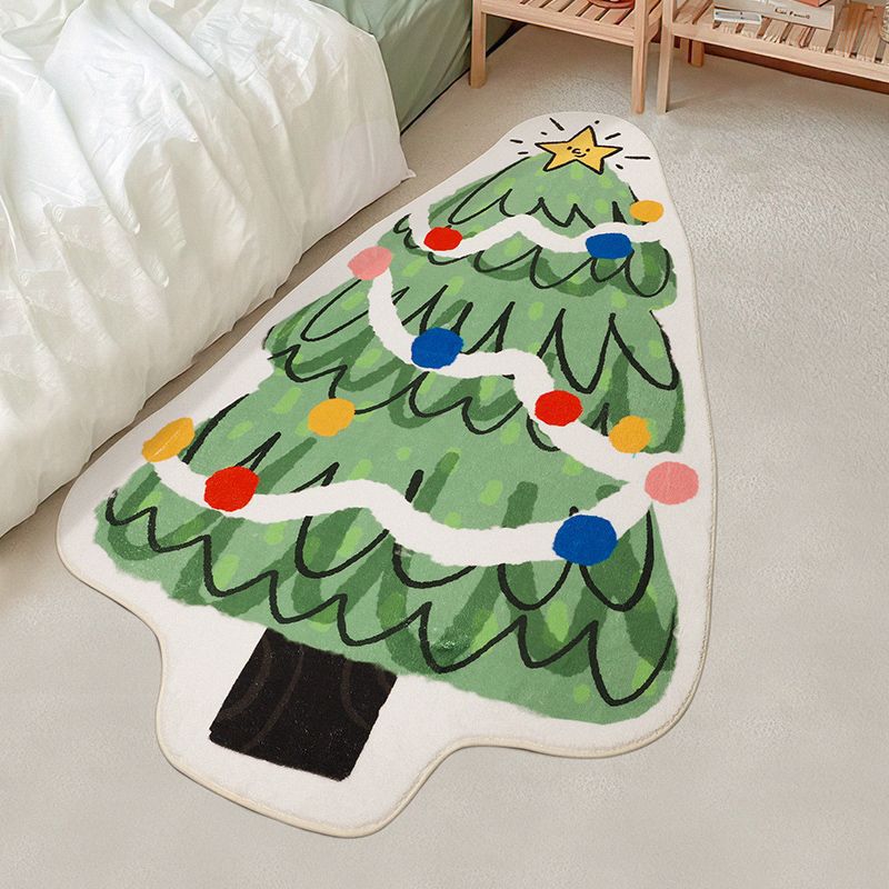 Mata pod choinkę 120 cm x 40 cm do sypialni, antypoślizgowa mata świąteczna, miękka mata podłogowa Wesołych Świąt, mata dekoracyjna świąteczna