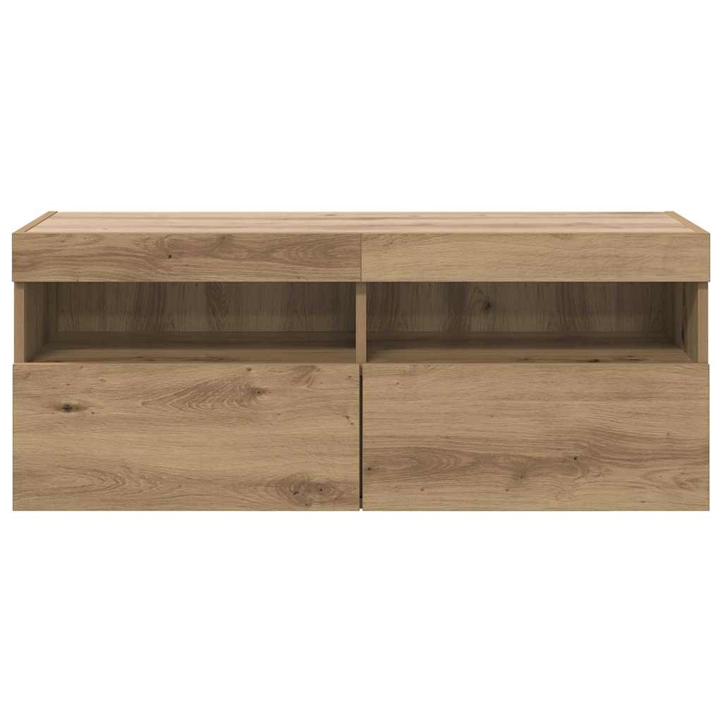 Szafka pod telewizor 100 x 30 x 40 cm Dąb rzemieślniczy