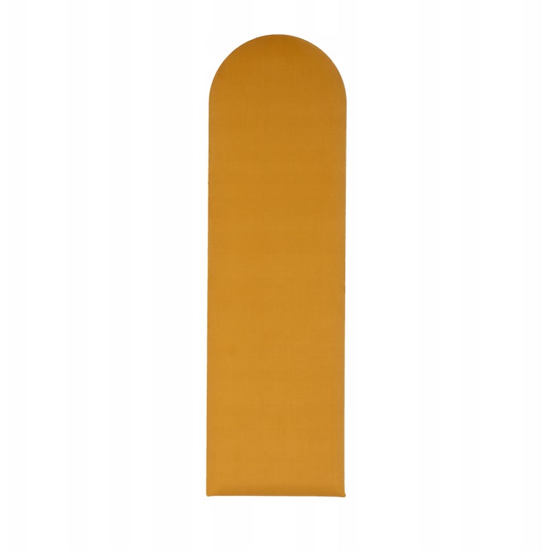 Panel Tapicerowany Płotek Komvortowy 100x20 cm Żółte Smart Velvet Ścienny