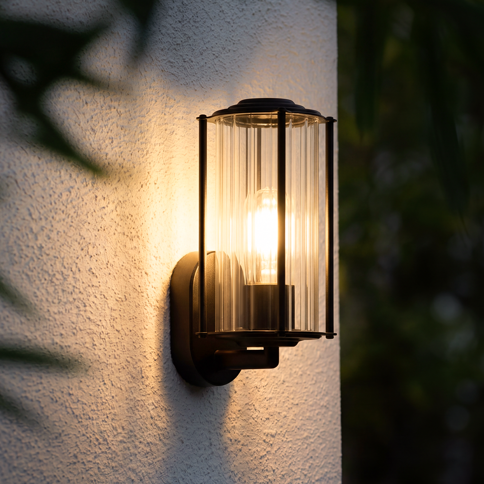 NETTLIFE Czarna lampa ścienna zewnętrzna E27 IP54, wodoodporna, do ogrodu, na taras, balkon, elewację, maks. 40 W (żarówka nie jest dołączona)