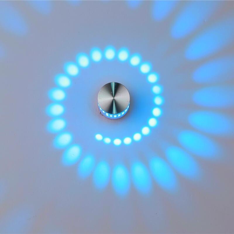 Kinkiet LED o mocy 3 W w obudowie aluminiowej – tworzy nowoczesną atmosferę w korytarzach i jadalniach – oświetlenie Bing'lan.