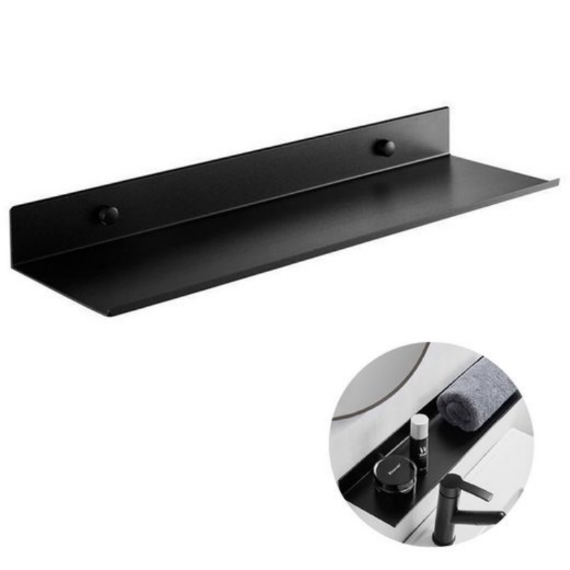 Zestaw 2 aluminiowych półek łazienkowych, 50*12,5*3 cm, odpowiednie do toalet, łatwy montaż