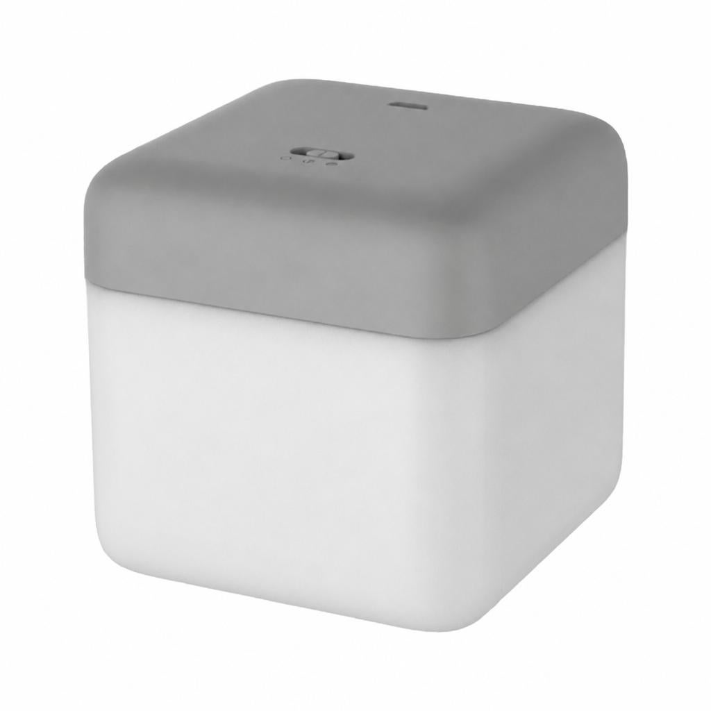 Lampka Nocna Flip w Kształcie Kostki, USB, Timer, 3000 K, Ciepłe Białe Światło