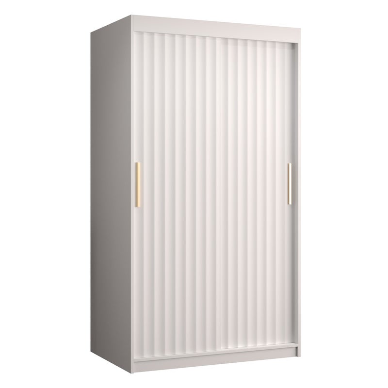 Szafa przesuwna garderoba RIFLO WAVE 1 100 x 62 x 200 cm Biały - Abiks Meble